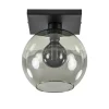 Plafondlamp Globe 25 vierkant zwart/smoke>Straluma Discount