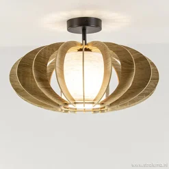 Plafondlamp hout lamellen klein>Straluma Sale