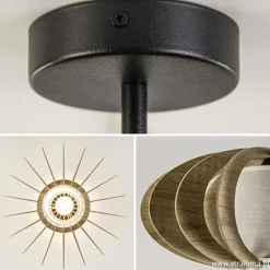 Plafondlamp hout lamellen klein><noscript><img width=