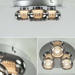 Plafondlamp 3-L chroom/smoke 3-step dim.><noscript><img width=