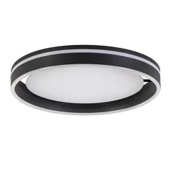 Plafondlamp Led Cirkel zwart/wit>Straluma