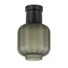 Plafondlamp Lett zwart + smoke glas 20cm>Straluma New