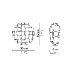 Plafondlamp Mida multicolor 53 cm><noscript><img width=