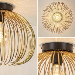 Plafondlamp Nest matgoud/zwart><noscript><img width=