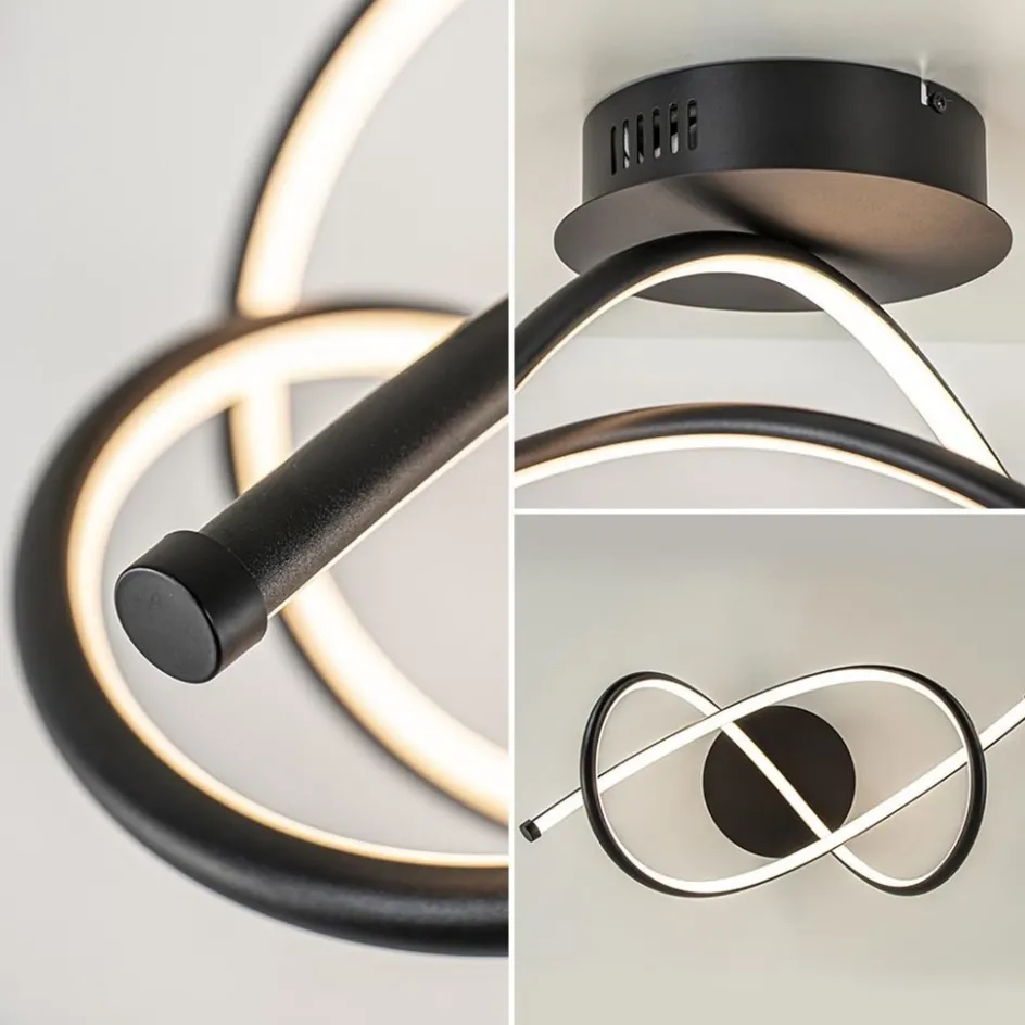 Plafondlamp Plaza zwart 3-switchdim>Straluma Clearance