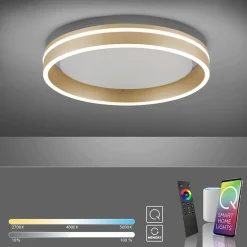 Plafondlamp Q-Vito 40cm matgoud smart + remote>Straluma Clearance