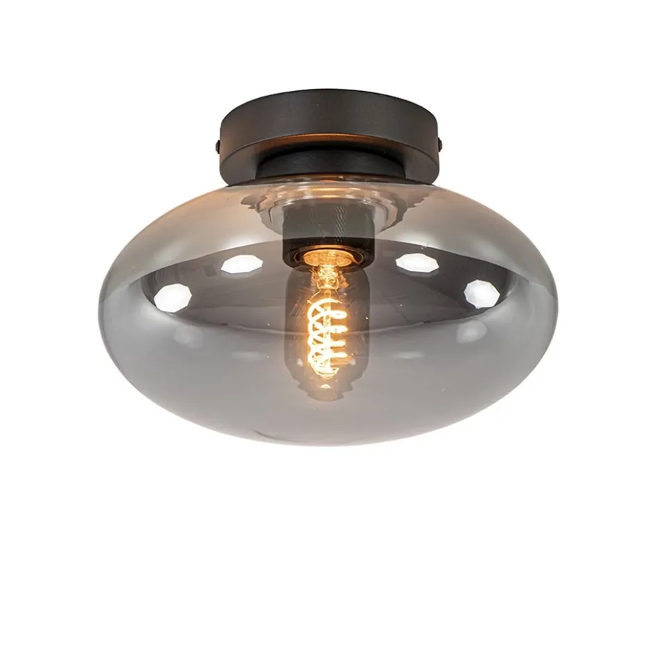 Plafondlamp Reflexion zwart+smoke glas>Straluma Hot