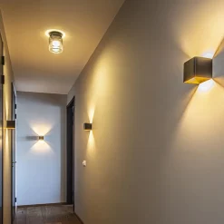 Plafondlamp Salerno zwart/smoke glas><noscript><img width=