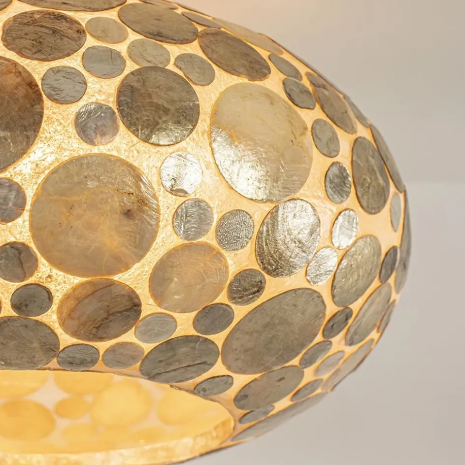 Plafondlamp Ufo goud schelpen 40cm>Straluma Best