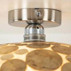 Plafondlamp Ufo goud schelpen 40cm><noscript><img width=