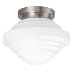 Plafondlamp York art deco opaal glas>Straluma New