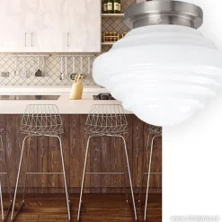 Plafondlamp York art deco opaal glas><noscript><img width=