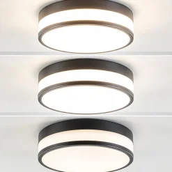 Plafondlamp zwart opaal glas 3-step dim>Straluma Hot