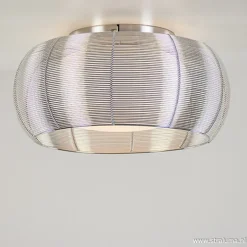 Plafondlamp-plafonnière glas en chroom>Straluma New