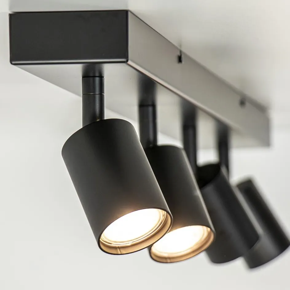Plafondspot Bounce 4L balk zwart>Straluma Discount