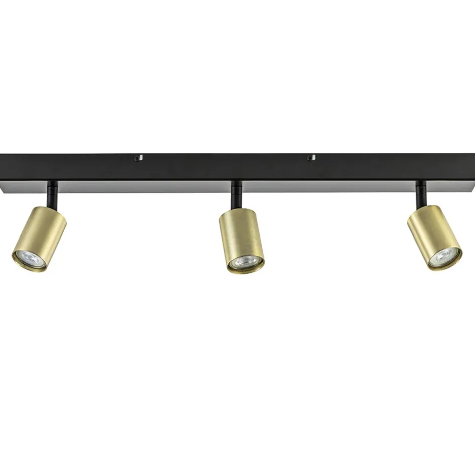 Plafondspot Bounce 3L 70cm zwart/goud>Straluma Discount