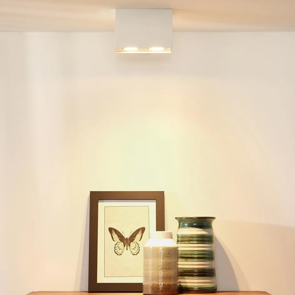 Plafondspot dubbel box wit gu10>Straluma Best