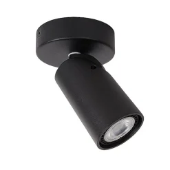 Plafondspot enkel zwart incusief GU10 dim to warm>Straluma Discount