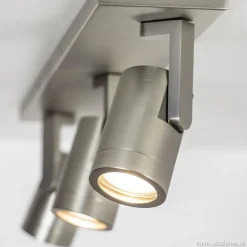 Plafondspot Halo 3L balk rvs gu10><noscript><img width=