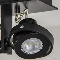 Plafondspot 3L op balk zwart gu10 incl.><noscript><img width=