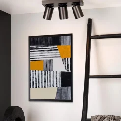 Plafondspot 3-lichts balk gunmetal gu10><noscript><img width=