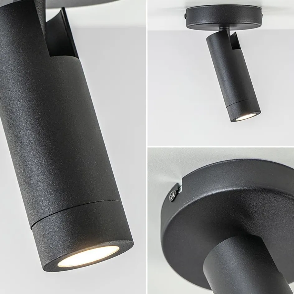 Plafondspot 1-lichts mat zwart/goud>Straluma New