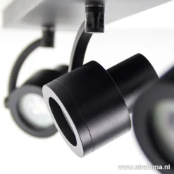 Plafondspot mat zwart balk 3-lichts gu10><noscript><img width=