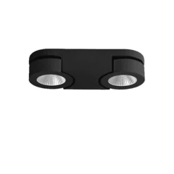 Plafondspot Montreal 2L balk zwart 3000>Straluma Hot