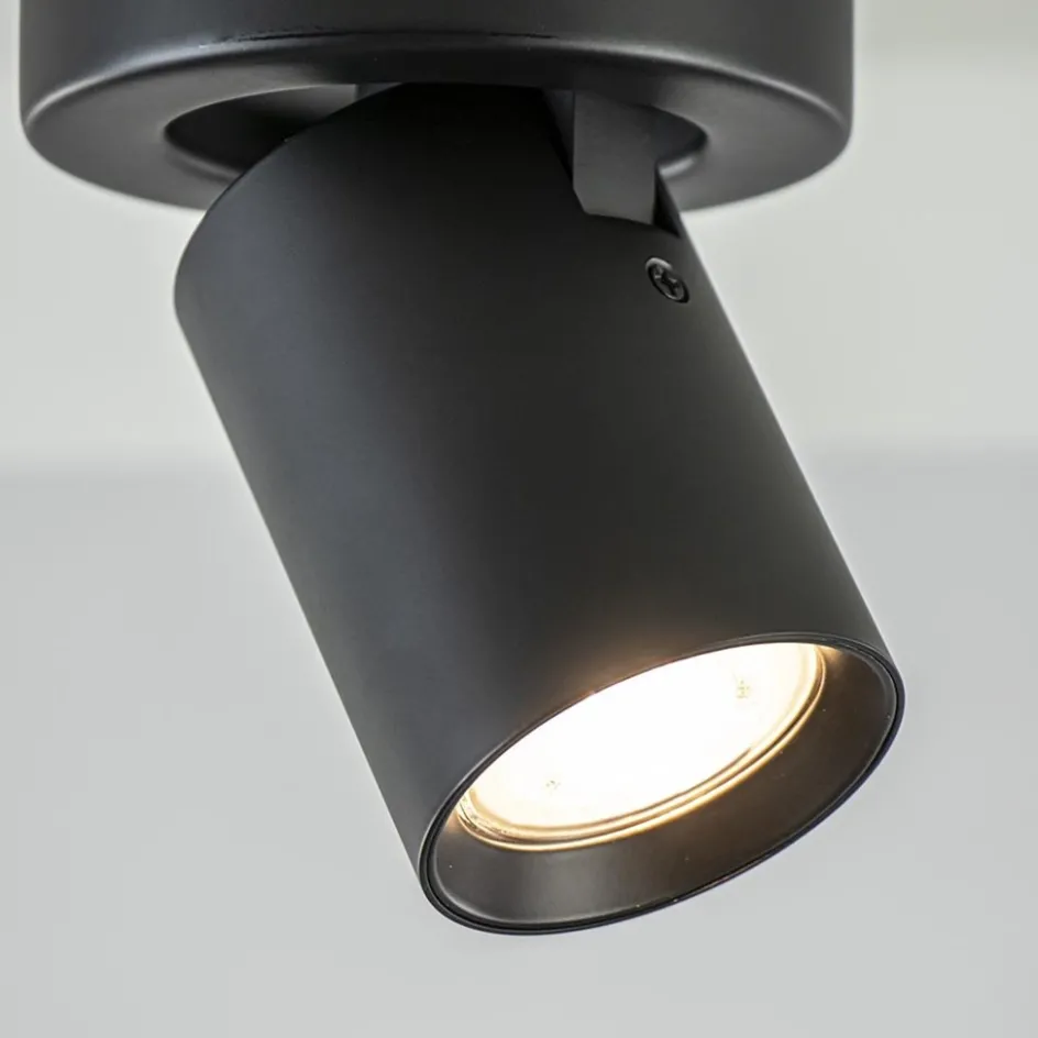 Plafondspot Oliver enkel tube zwart gu10>Straluma Outlet
