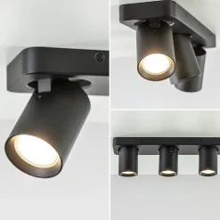 Plafondspot Oliver 3L balkzwart gu10><noscript><img width=