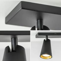 Plafondspot Petunia 2L balk zwart/goud><noscript><img width=