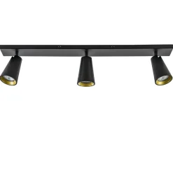 Plafondspot Petunia 3L balk zwart/goud>Straluma Sale