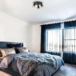 Plafondspot Petunia 3L rond zwart/goud><noscript><img width=