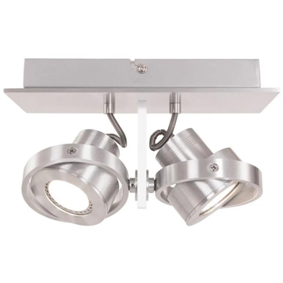 Plafondspot Quatro 2L alu led incl.gu10>Straluma Sale