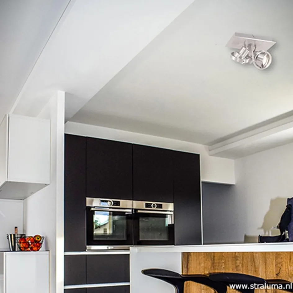 Plafondspot Quatro 2L alu led incl.gu10>Straluma Sale