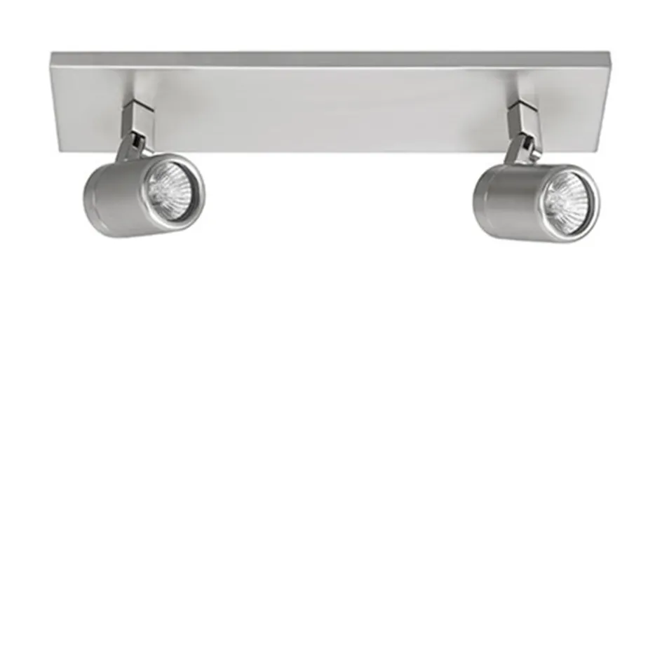 Plafondspot Rain 2L balk nikkel IP44>Straluma Online