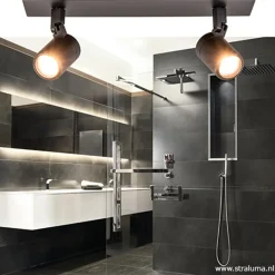 Plafondspot Rain 2L zwart balk IP44><noscript><img width=