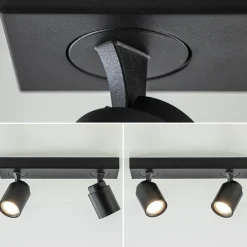 Plafondspot Razza 2L balk zwart gu10><noscript><img width=