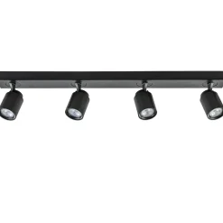 Plafondspot Razza 4L balk zwart gu10>Straluma Outlet