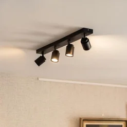 Plafondspot Razza 4L balk zwart gu10><noscript><img width=