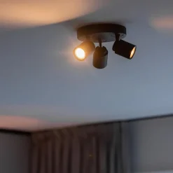 Plafondspot Razza 3l rond zwart gu10><noscript><img width=