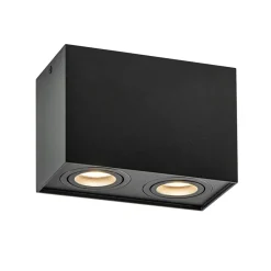 Plafondspot Rebel box 2l zwart gu10>Straluma Online