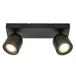 Plafondspot Solare 2l balk zwart>Straluma