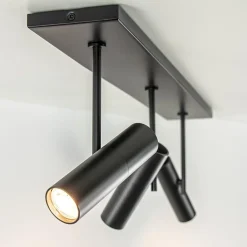 Plafondspot Trend 3L balk zwart gu10mini><noscript><img width=