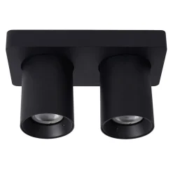 Plafondspot tube 2-L zwart incl.gu10 dtw>Straluma Discount