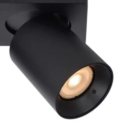 Plafondspot tube 2-L zwart incl.gu10 dtw><noscript><img width=