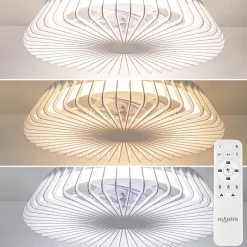 Plafondventilator mini wit inclusief dimbaar LED>Straluma Outlet