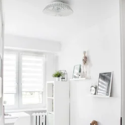 Plafondventilator mini wit inclusief dimbaar LED><noscript><img width=