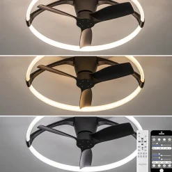 Plafondventilator Nepal Mini zwart>Straluma Clearance