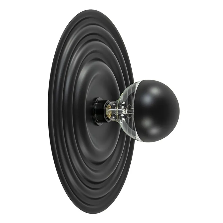 Plafond/wandlamp Saturn 42cm zwart>Straluma Online